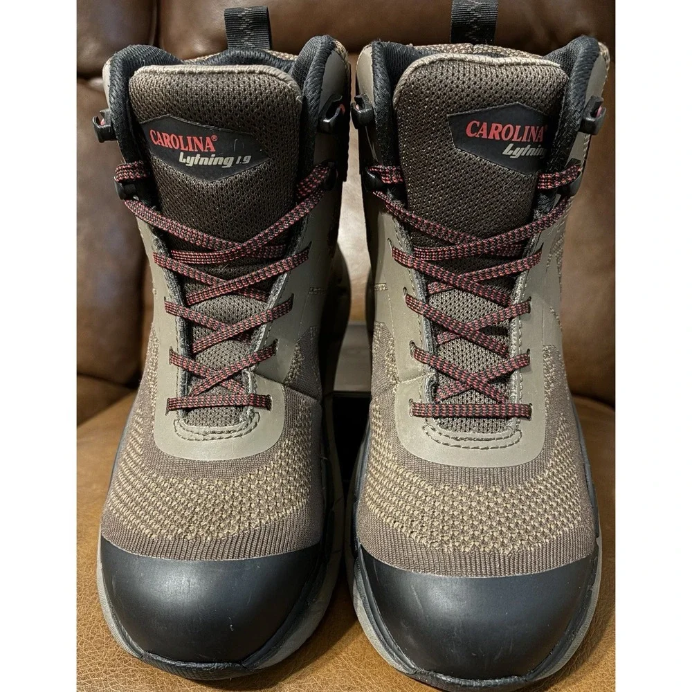 Carolina Voltrex CA1915 Mens Waterproof Mid Cut Safety Toe Lace Lytning Size 8